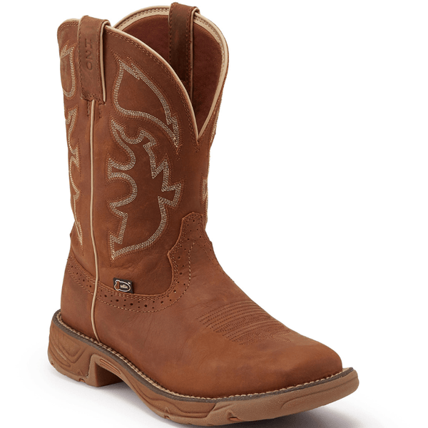 Justin wedge work boots hot sale