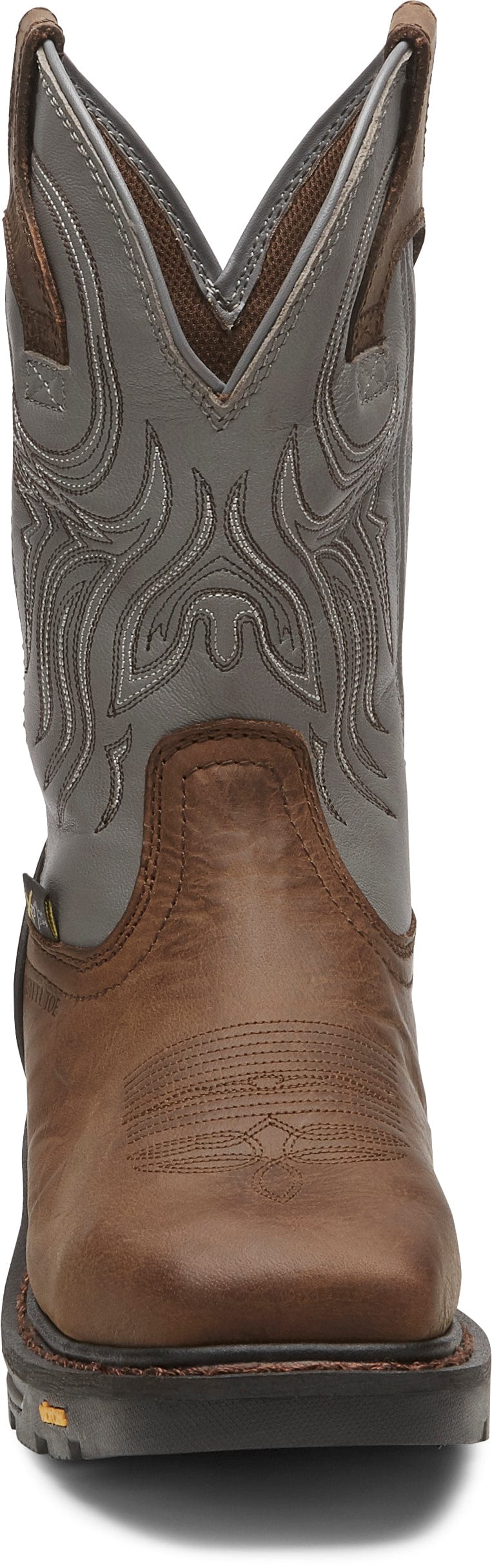 Justin Men s Tanker Timber Brown Waterproof Steel Toe Work Boots WK210 Russell s Western Wear Inc