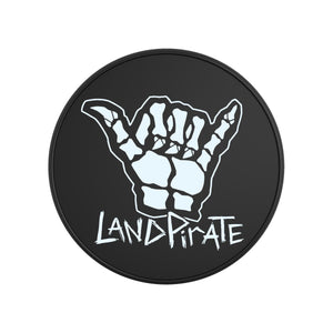 Land Pirate Black Vinyl / Shaka the Shaka | Tire Cover | Jeep | Bronco | RV | MADE IN THE USA |