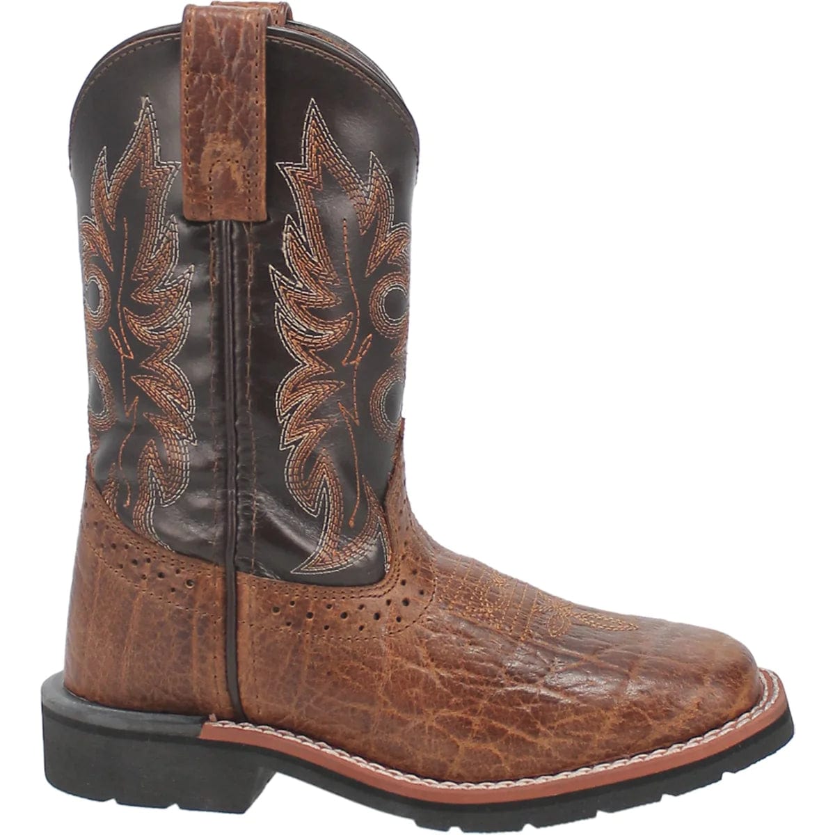 Laredo Kids Lil Broken Bow Rust Brown Square Toe Western Boots DPC398 Russell s Western Wear Inc