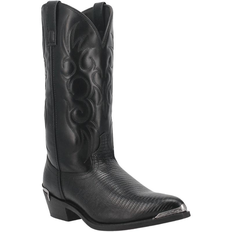 Size 11.5 Black Cowboy Boots Nocona Boots Lizard Boots Pointed Toe