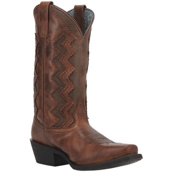 Laredo Women's Audrey Snip Toe Tan Leather Boots 51168