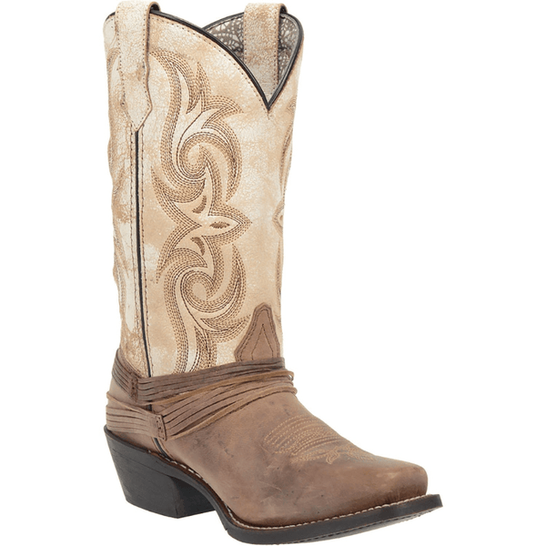 Laredo Women's Myra Sand White Western Boots 51091