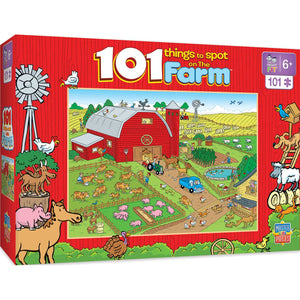 Legacy Toys Toys 101 Things to Spot - On the Farm - 101 Piece Puzzle