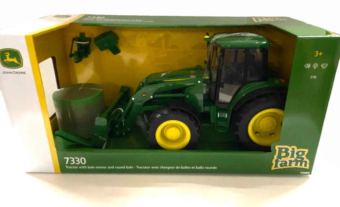 Legacy Toys Toys Big Farm 1:16 John Deere 7330 With Bale Mover And Bale