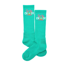 Lucky Chuck™ Socks Lucky Chuck Logo Teal Performance Socks