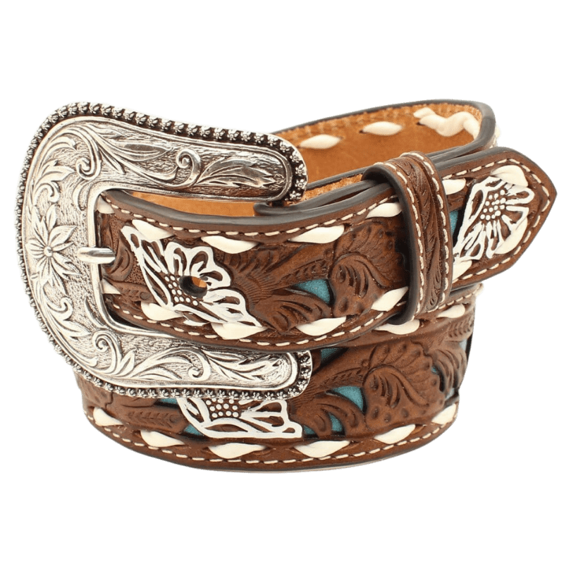 Ariat Women's Floral Embossed Western Belt