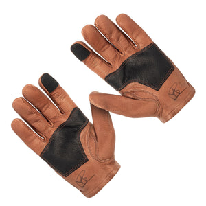 Maroon Bell Outdoor® Gloves Deerskin Leather Glove: Signature Ranching: Brown/Black