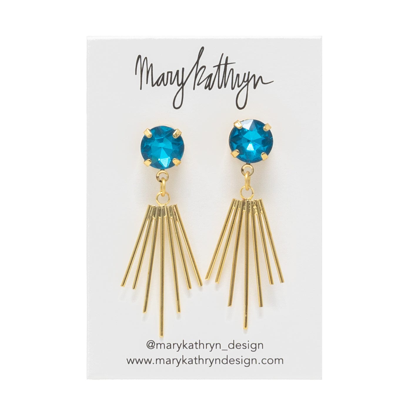 Mary Kathryn Design Blue Cleopatra Earrings