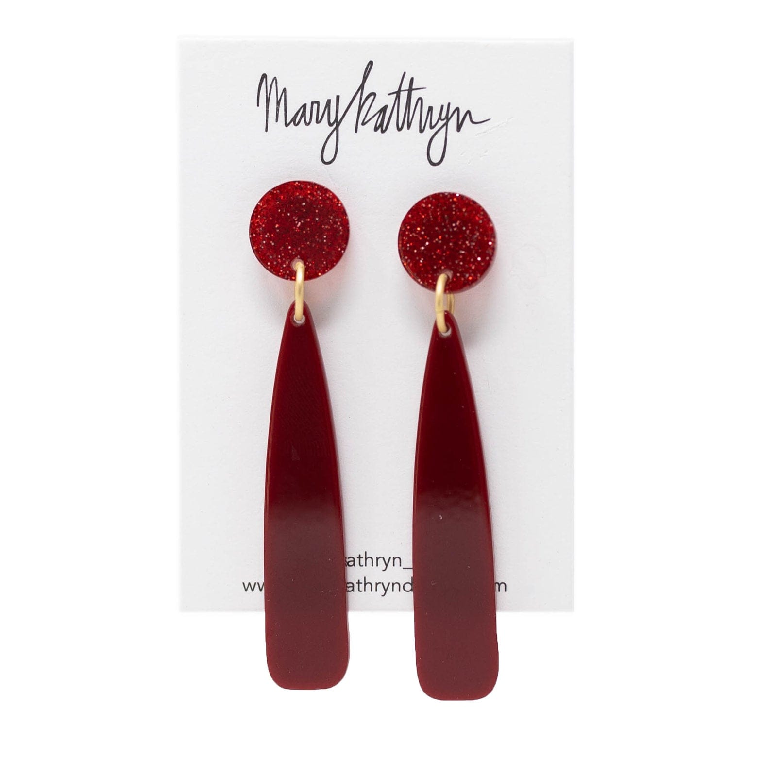 Mary Kathryn Design Earrings Crimson Beauty Earrings