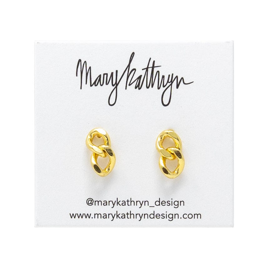 Mary Kathryn Design Earrings Cuban Chain Earrings