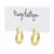 Mary Kathryn Design Earrings Gold Carol Textured Hoops