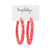 Mary Kathryn Design Earrings Large (55 mm) Coral Glitter Hoops