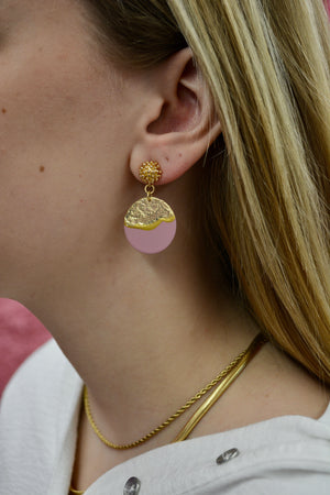 Mary Kathryn Design Earrings Mauve Lorelei Disc Earrings