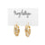 Mary Kathryn Design Earrings Mini (25mm) Mixed Gold + Silver Glitter Hoops