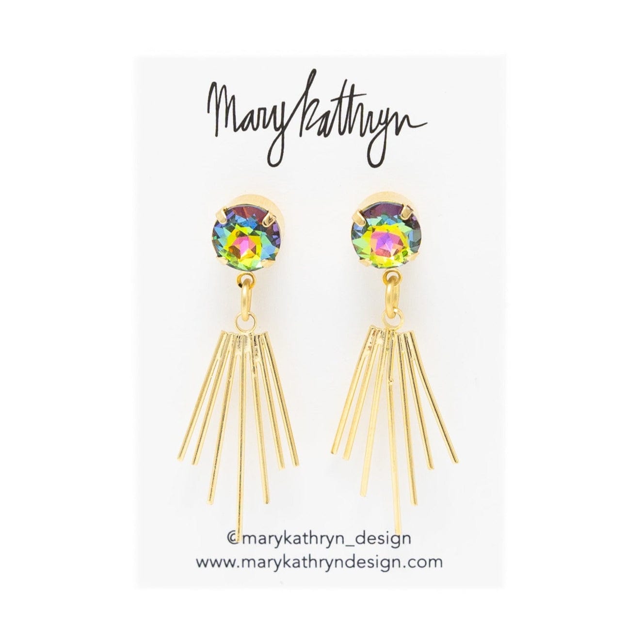 Mary Kathryn Design Earrings Rainbow Cleopatra Earrings