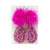 Mary Kathryn Design Earrings Raspberry Lacey Puff Earrings