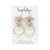 Mary Kathryn Design Earrings Taupe Lillian Flower Drop Earrings