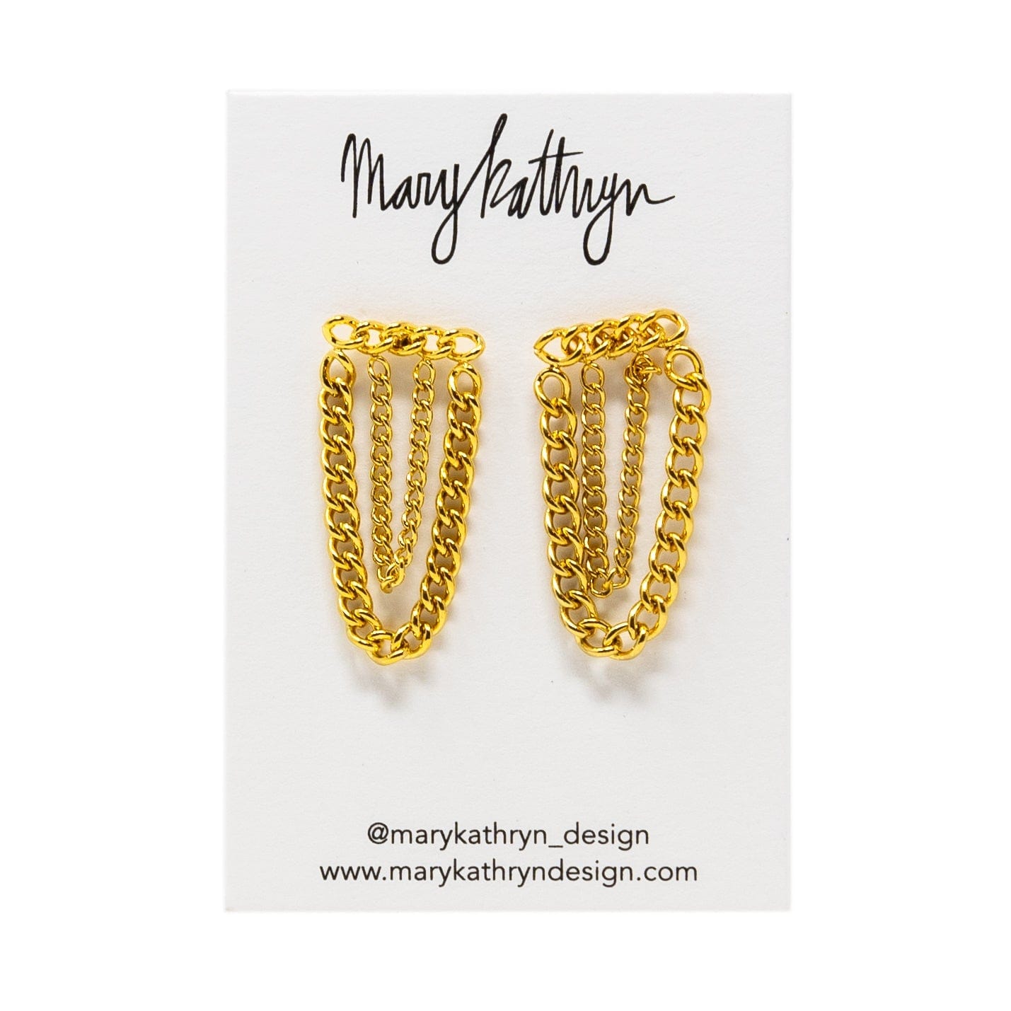 Mary Kathryn Design Jewelry Chain Continuum Earrings