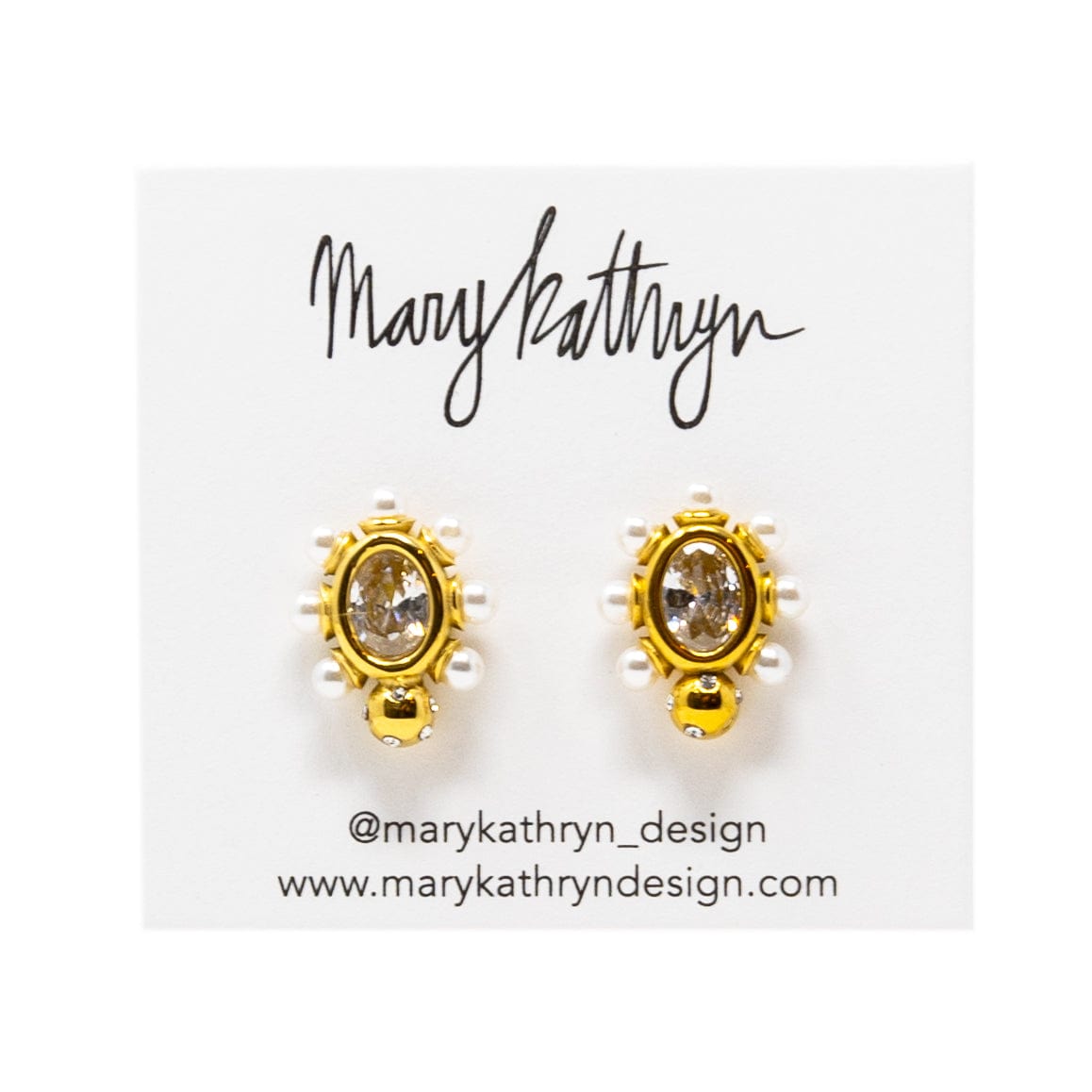 Mary Kathryn Design Jewelry Ella Pearl Studs