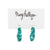 Mary Kathryn Design Jewelry Mini (25mm) Turquoise Glitter Hoops