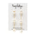 Mary Kathryn Design Jewelry White Triple Pearl Drop Earrings