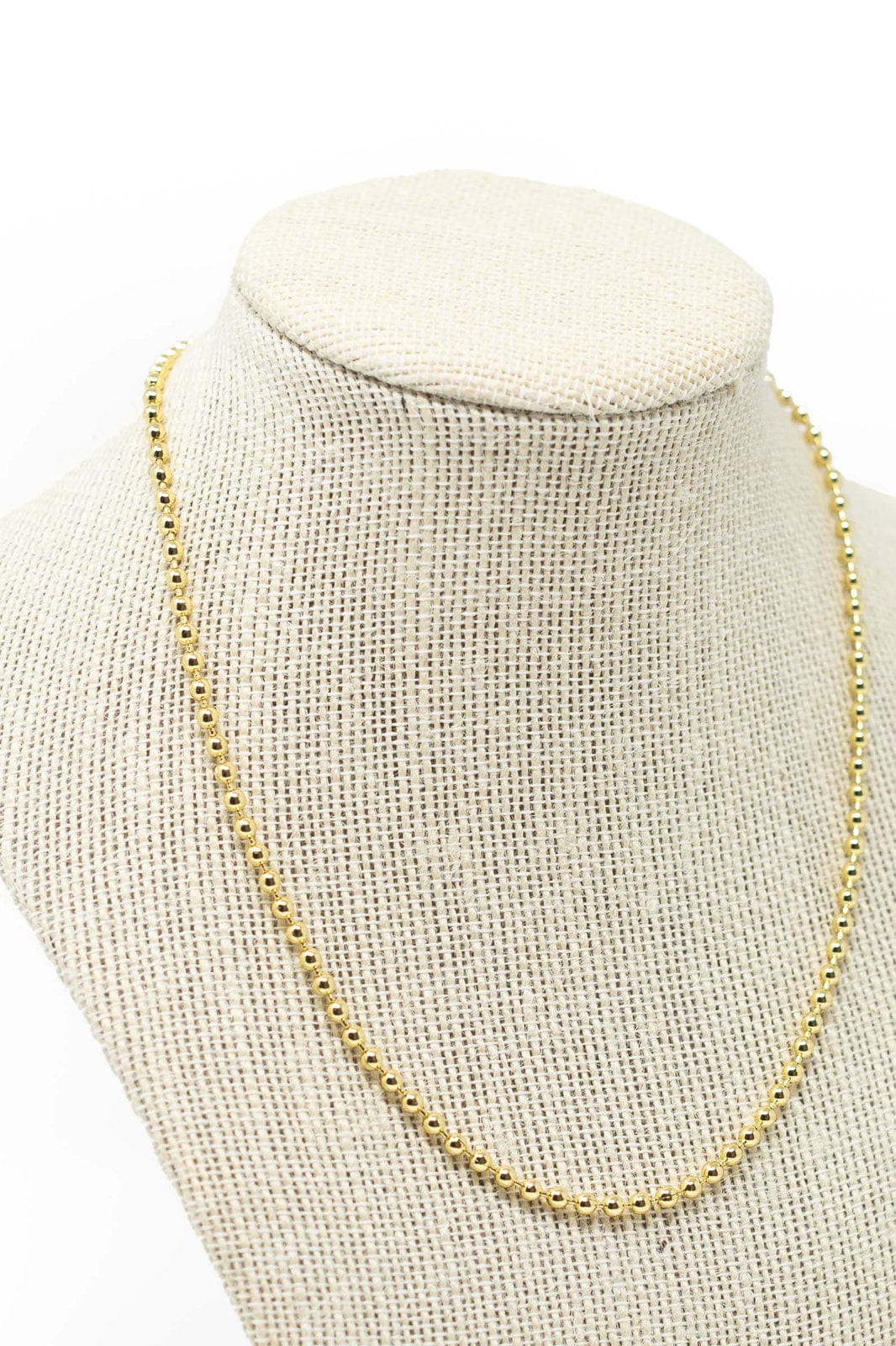 Mary Kathryn Design Necklace Gold Beaded Ball Chain