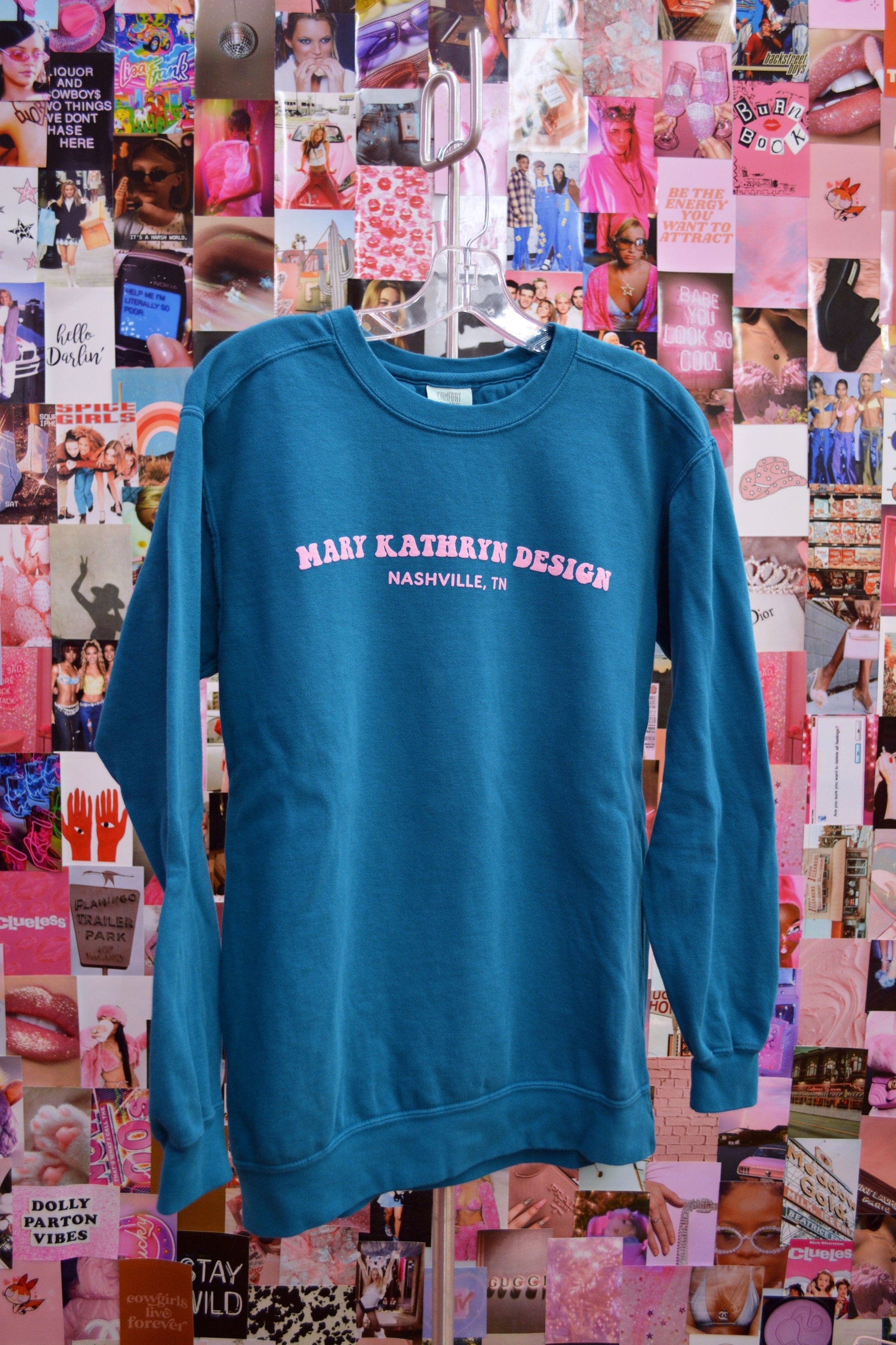 Mary Kathryn Design Outerwear Teal MKD Crewneck