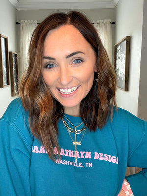 Mary Kathryn Design Outerwear Teal MKD Crewneck