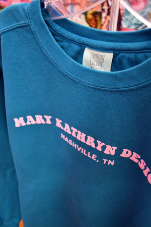 Mary Kathryn Design Outerwear Teal MKD Crewneck