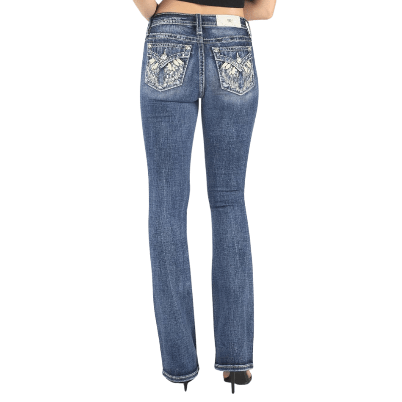 Grace in LA Women's Steer Head Mid Rise Bootcut Jeans EB51826 - Russell's  Western Wear, Inc.