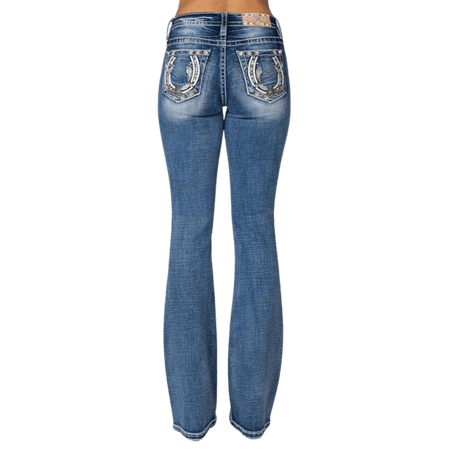 Vintage Miss me store Boot blue Jeans low rise