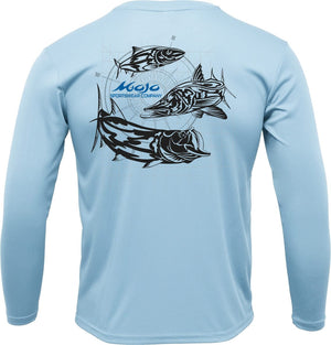 Mojo Sportswear Company Shirts Arctic / S Tribal Inshore Compass Wireman X