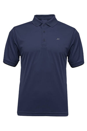 Mojo Sportswear Company Shirts Nautical Navy / S MSC Men's Solid Ribbed Performance Polo