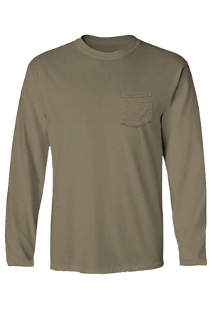 Mojo Sportswear Company Shirts The Plain Pocket Crew LS