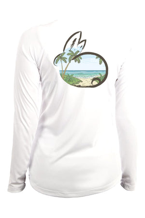 Mojo Sportswear Company Shirts White Caps / XS Island Bunny Paradise Found Camisa de Playa