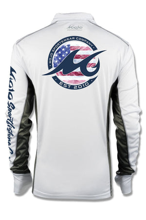 Mojo Sportswear Company Shirts White Caps / XXS Icon Flag Ultimate-Guide 1/4 Zip