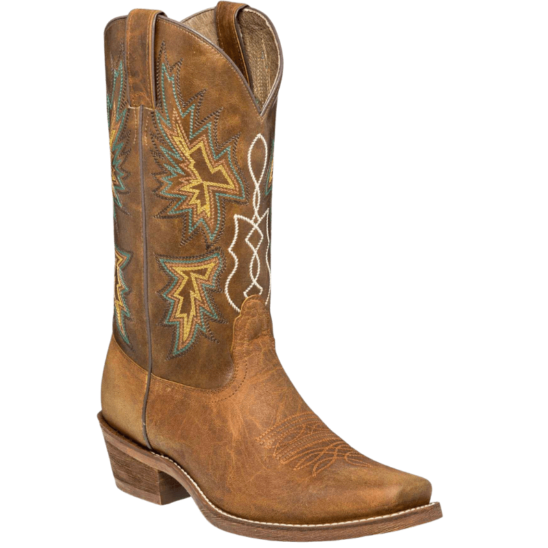 Nocona Women's Eva Honey Brown Round Toe Booties ME1925