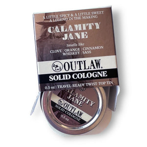 Outlaw: Natural Soap, Cologne, Body Wash, and Home Scents for Men & Women Solid Cologne Calamity Jane Solid Cologne