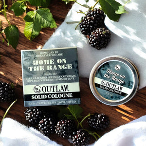 Outlaw: Natural Soap, Cologne, Body Wash, and Home Scents for Men & Women Solid Cologne Home on the Range Solid Cologne