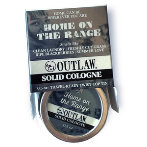 Outlaw: Natural Soap, Cologne, Body Wash, and Home Scents for Men & Women Solid Cologne Home on the Range Solid Cologne