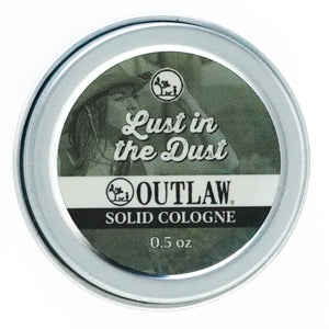 Outlaw: Natural Soap, Cologne, Body Wash, and Home Scents for Men & Women Solid Cologne Lust in the Dust Solid Cologne