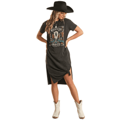 Tshirt best sale dress rock