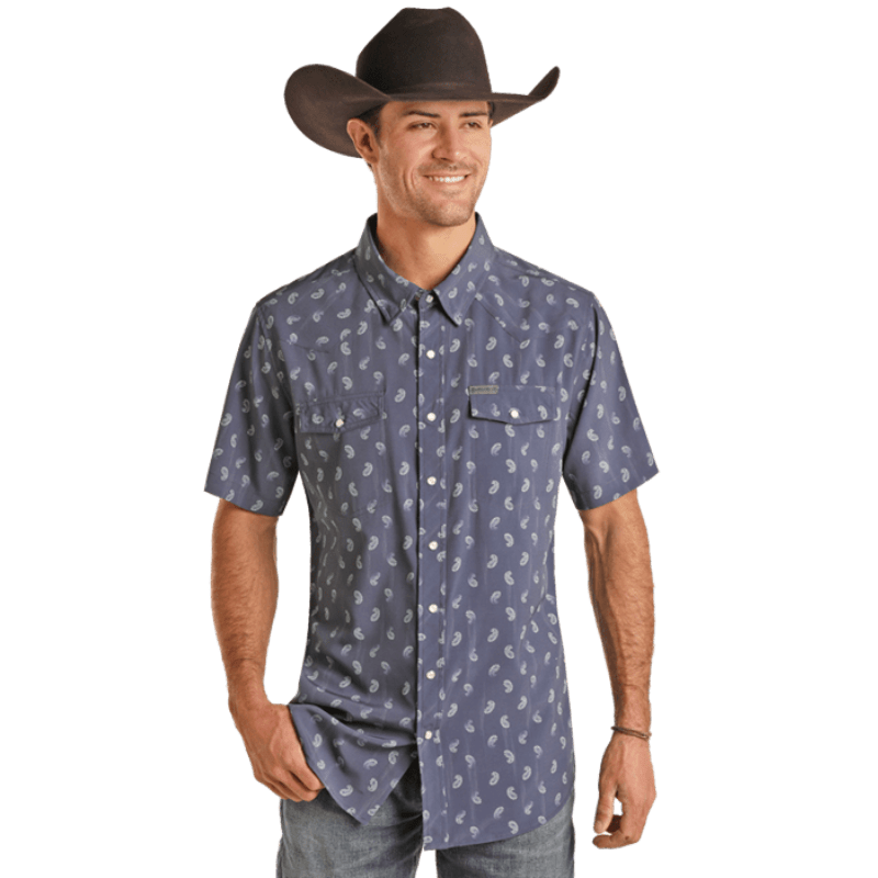 Men's Western Snap Short Sleeve