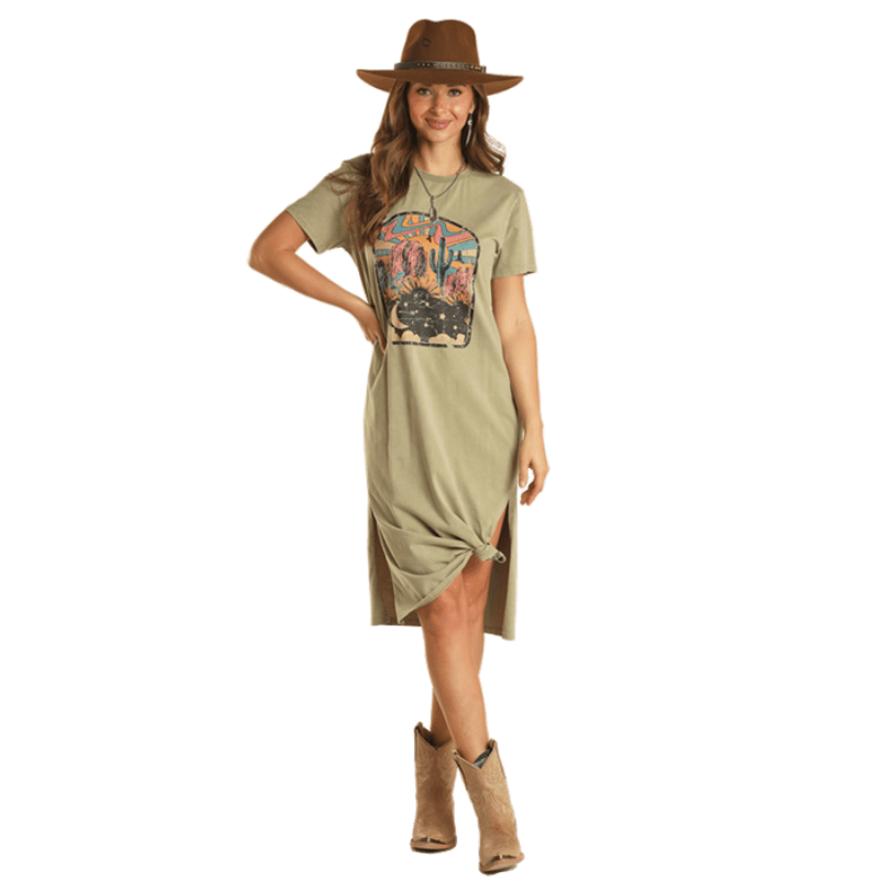 Rock & Roll Cowgirl Women's Howdy Fringe Sunshine Graphic Tank RRWT20R -  Russell's Western Wear, Inc.