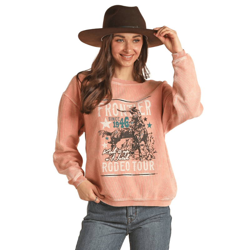 Rock & Roll Cowgirl Women's Howdy Fringe Sunshine Graphic Tank RRWT20R -  Russell's Western Wear, Inc.