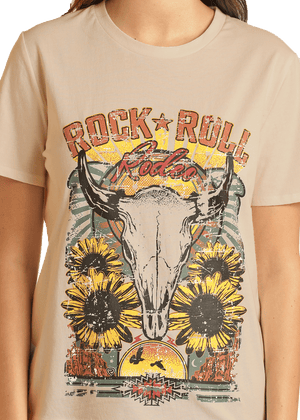 Panhandle Slim Shirts Rock & Roll Cowgirl Women's Rodeo Graphic Tee BW21T04007