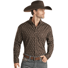 Rock&Roll cowboy jeans shops and button down shirt