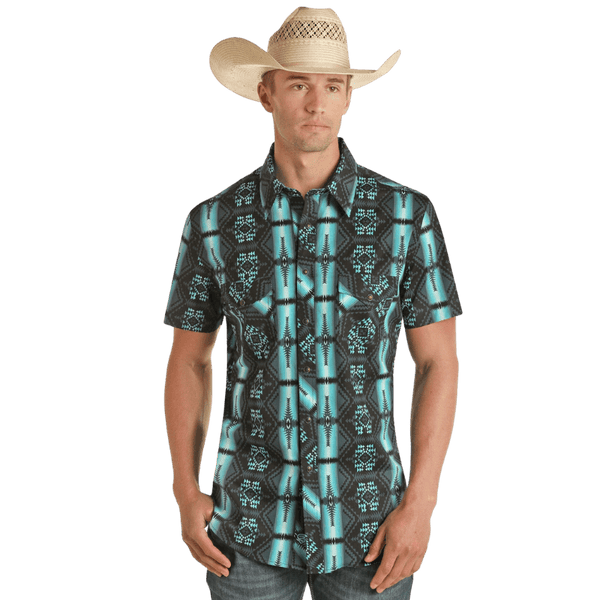 Grizzshop Multicolor Zigzag Indian Aztec Men's Golf Shirts