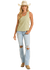 PANHANDLE SLIM Shirts Rock & Roll Women's Jade Green Knit Tank BW20T06291